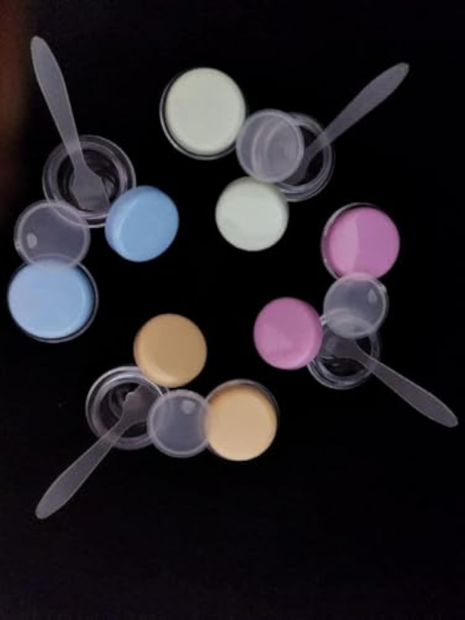 Empty Glass Jar for Cosmetics, Small Clear Containers with Cap